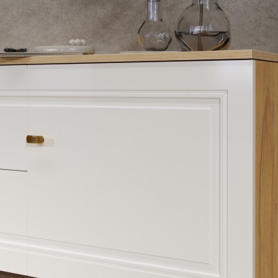 «Вега Сапфир» Тумба под ТВ 1500 Белый глянец