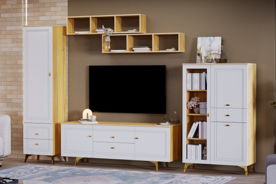 «Вега Сапфир» Шкаф низкий (1 стеклодверь) Белый глянец