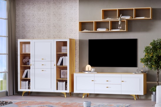 «Вега Сапфир» Шкаф низкий (2 стеклодвери) Белый глянец «Вега Сапфир» Шкаф низкий (2 стеклодвери) Белый глянец