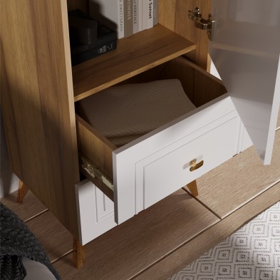 «Вега Сапфир» Шкаф-пенал Белый глянец «Вега Сапфир» Шкаф-пенал Белый глянец