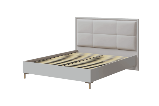 «Афина» Кровать с мягкой спинкой и основанием Лайт