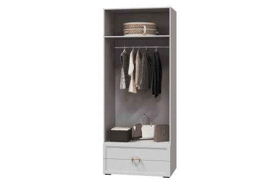 «Афина» Шкаф для одежды 2-х створчатый с ящиками