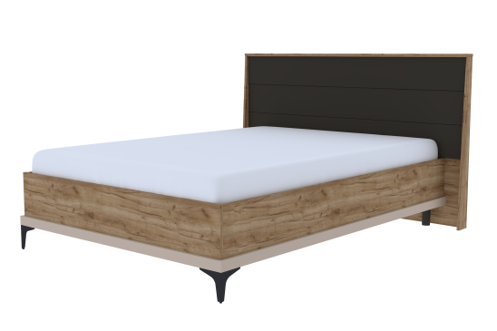 «Кара» Кровать со стационарным основанием металл