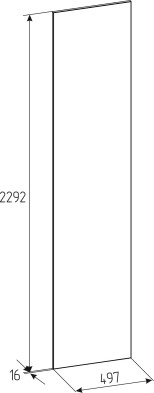«Рум» Дверь распашная СТАНДАРТ 500мм