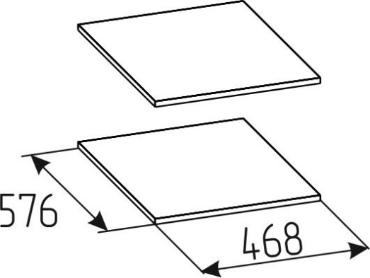 «Рум» Комплект полок (2шт) 500мм