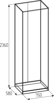 «Рум» Корпус шкафа 750мм