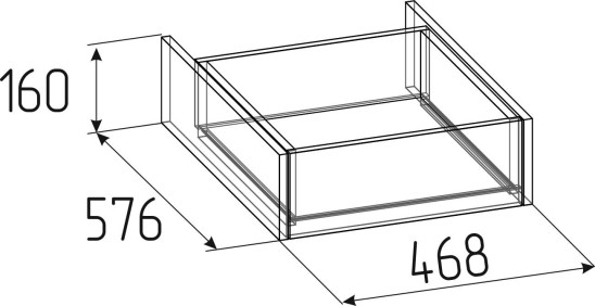 «Рум» Ящик выдвижной 500мм