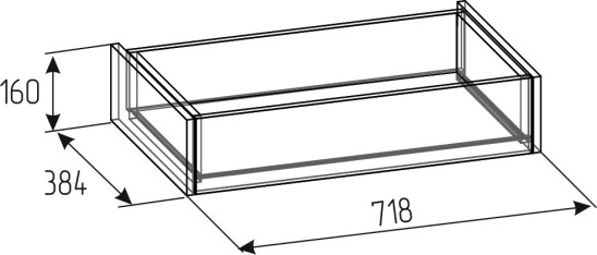 «Рум» Ящик выдвижной к корпусу 388 «Рум» Ящик выдвижной к корпусу 388