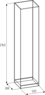 «Рум» Корпус шкафа глубина 388