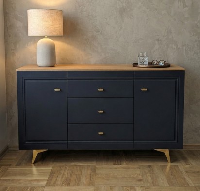 «ВЕГА САПФИР» Комодино Темно-синий софт