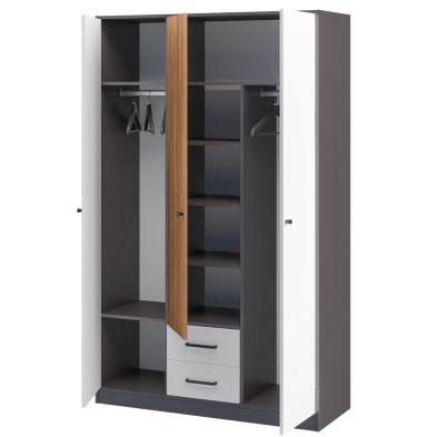 «Мальма» Шкаф 3-х створчатый для одежды с ящиками МН-135-04