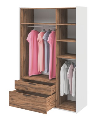 «Модена» Неман Шкаф 3-х створчатый с ящиками для одежды МН-048-13