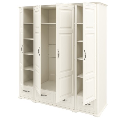 «Марсель» Неман Шкаф 4-х створчатый с ящиками для одежды МН-126-03