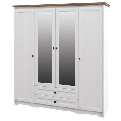 «Тиволи» Неман Шкаф 4-х створчатый с ящиками для одежды МН-035-24