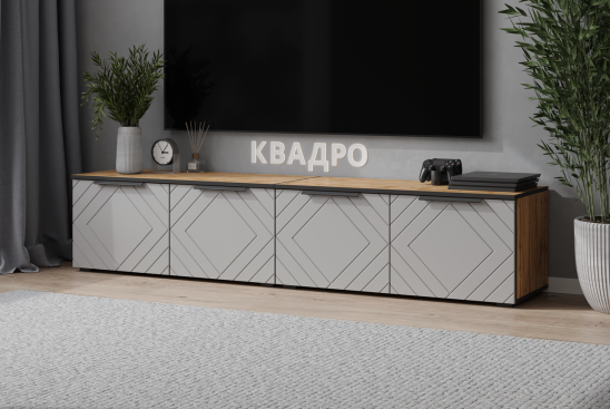 «Квадро» Дверь распашная М380х496 ромб для тумбы под ТВ «Квадро» Дверь распашная М380х496 ромб для тумбы под ТВ