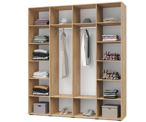 «Стоун» Шкаф 4-х створчатый С41