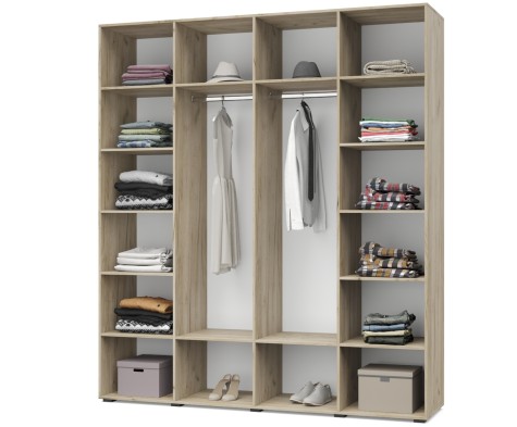 «Стоун» Шкаф 4-х створчатый С41