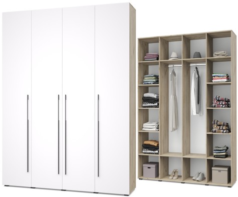 «Стоун» Шкаф 4-х створчатый С41