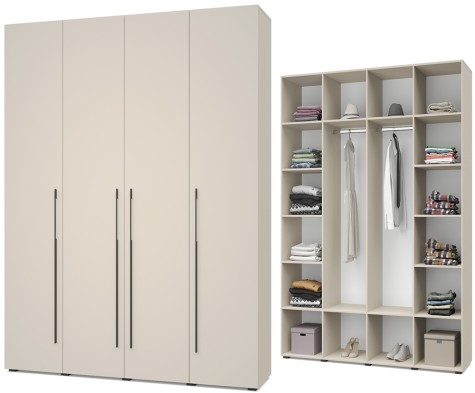 «Стоун» Шкаф 4-х створчатый С41