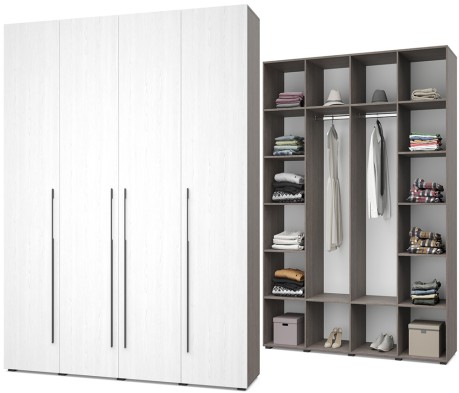 «Стоун» Шкаф 4-х створчатый С41