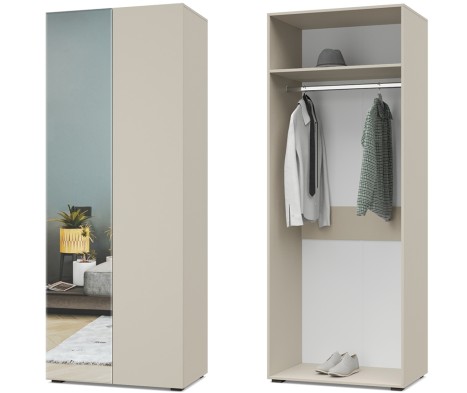 «Челси» Шкаф 2-х створчатый с зеркалом Ч21 «Челси» Шкаф 2-х створчатый с зеркалом Ч21