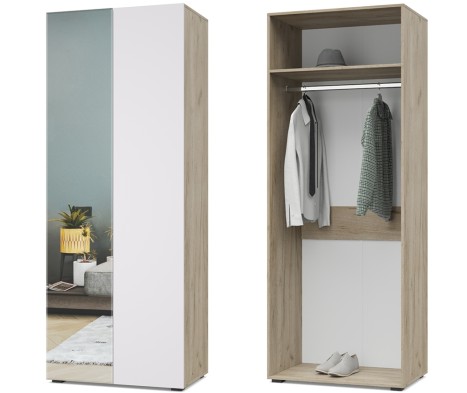 «Челси» Шкаф 2-х створчатый с зеркалом Ч21 «Челси» Шкаф 2-х створчатый с зеркалом Ч21