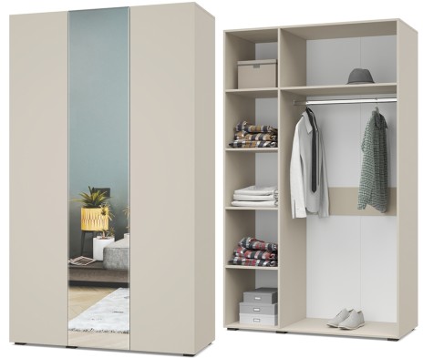 «Челси» Шкаф 3-х створчатый с зеркалом Ч31