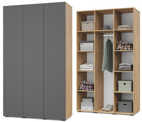 «Челси» Шкаф 3-х створчатый без зеркала Ч35 «Челси» Шкаф 3-х створчатый без зеркала Ч35