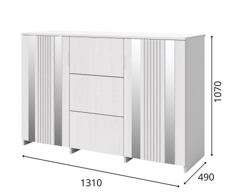 «Харди» Комод КМК 0965.20 Белый
