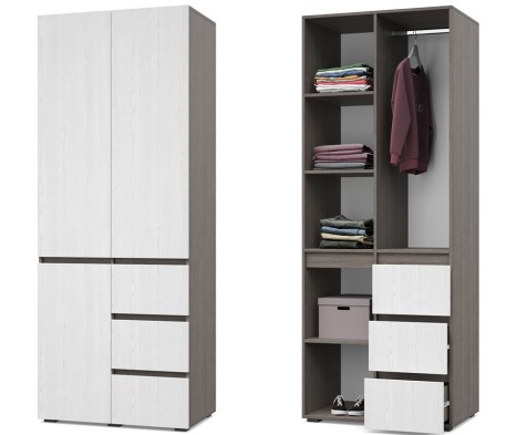 «Тифани» Шкаф 2-х створчатый с выдвижными ящиками Т24