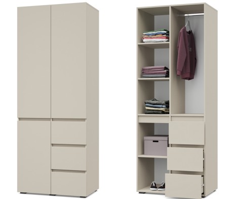 «Тифани» Шкаф 2-х створчатый с выдвижными ящиками Т24