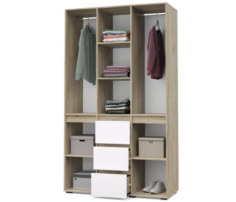 «Тифани» Шкаф 3-х створчатый с выдвижными ящиками Т34