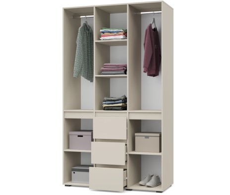 «Тифани» Шкаф 3-х створчатый с выдвижными ящиками Т34