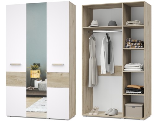 «Виора» Шкаф 3-х створчатый В31