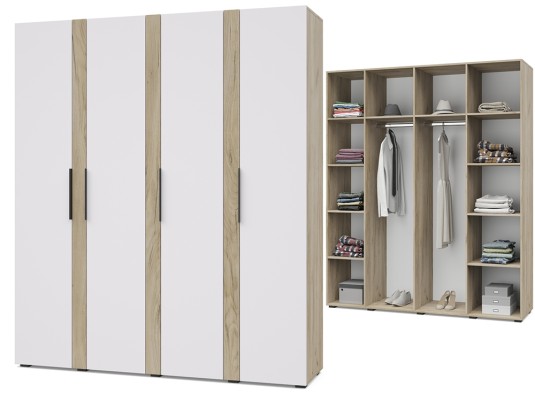 «Пандора» Шкаф 4-х створчатый П41/П42