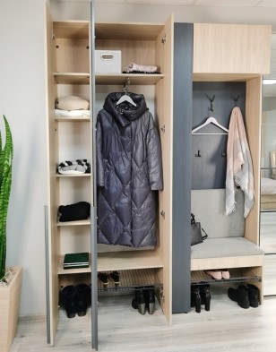 Шкаф двухдверный с обувницей в прихожую м.4 «Палермо» Шкаф двухдверный с обувницей в прихожую м.4 «Палермо»