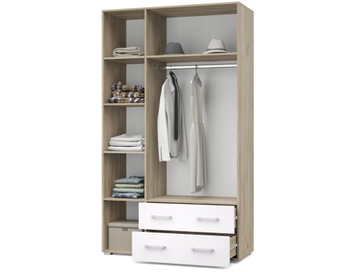 «Ева» Шкаф 3-х створчатый с выдвижными ящиками Е33