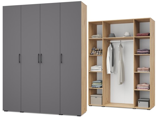 «Ева» Шкаф 4-х створчатый Е40/Е41