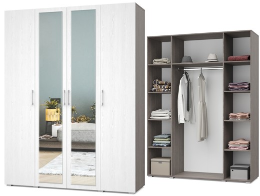 «Ева» Шкаф 4-х створчатый Е40/Е41