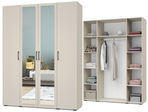 «Ева» Шкаф 4-х створчатый Е40/Е41