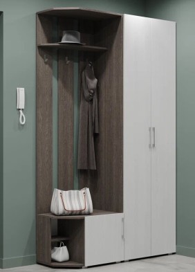 «Карина» Вешалка угловая с тумбой К82/К83