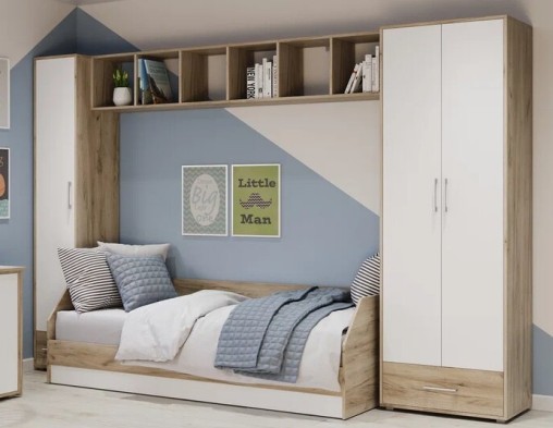 «Оливия» Шкаф 2-х створчатый с выдвижным ящиком О22 Модериум