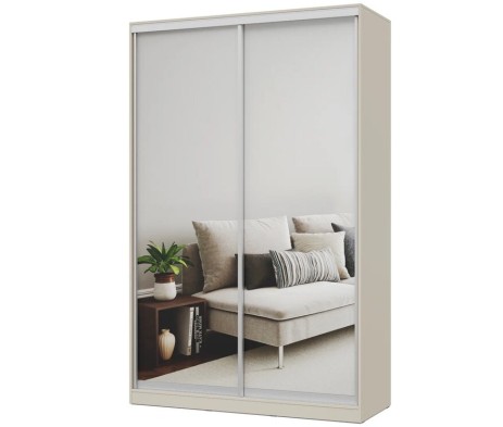 «Роланд» Шкаф-купе 1500 Зеркало/Зеркало Р153