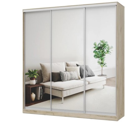 «Роланд» Шкаф-купе 2200 3 Зеркала Р223