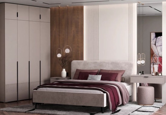 «Сатин» Шкаф 4-х створчатый М01