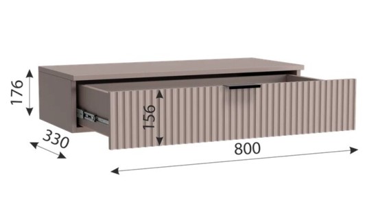 «Сатин» Туалетный столик М06