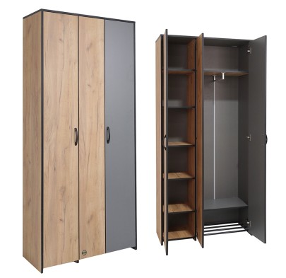 «Ольга-Лофт» Шкаф 3-х с обувницей створчатый №33