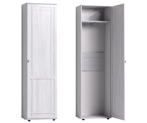 «Sherlock» 71 Шкаф узкий в прихожую Ясень анкор светлый