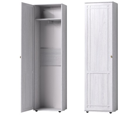 «Sherlock» 71 Шкаф узкий в прихожую Ясень анкор светлый