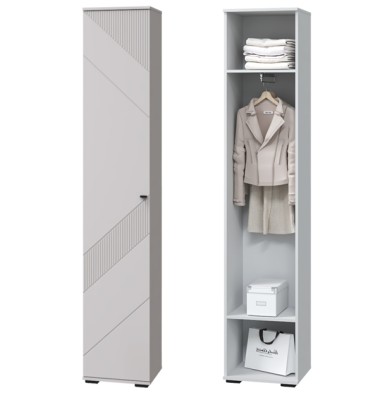 «Кашемир» (прихожая) Пенал в прихожую (с выдвижной штангой)